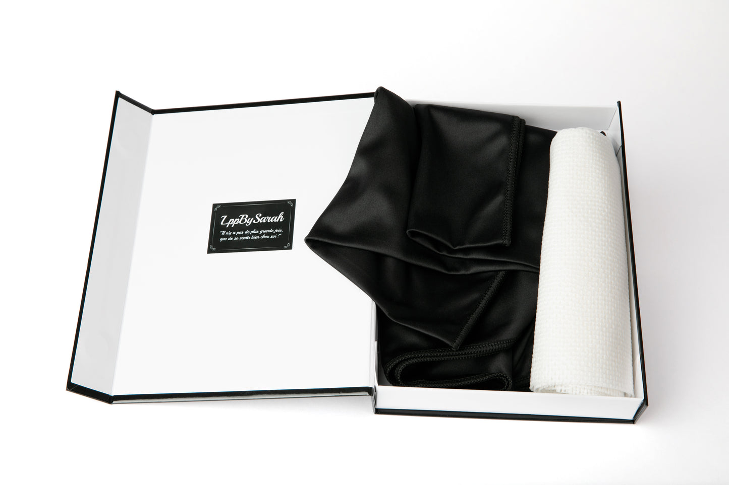 Boîte aimantée Luxe Brillant - Noir et Blanc